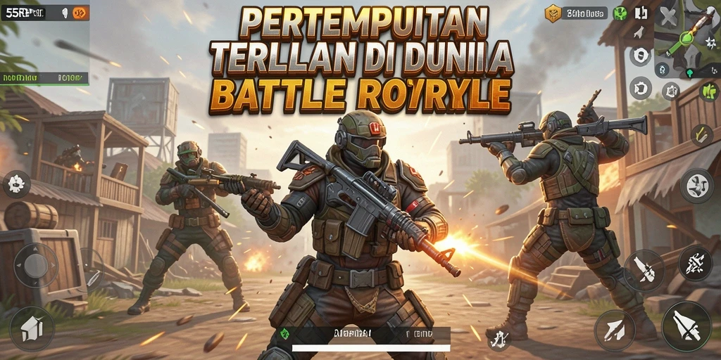 Gameplay Battle Royale yang mendebarkan dan penuh aksi.