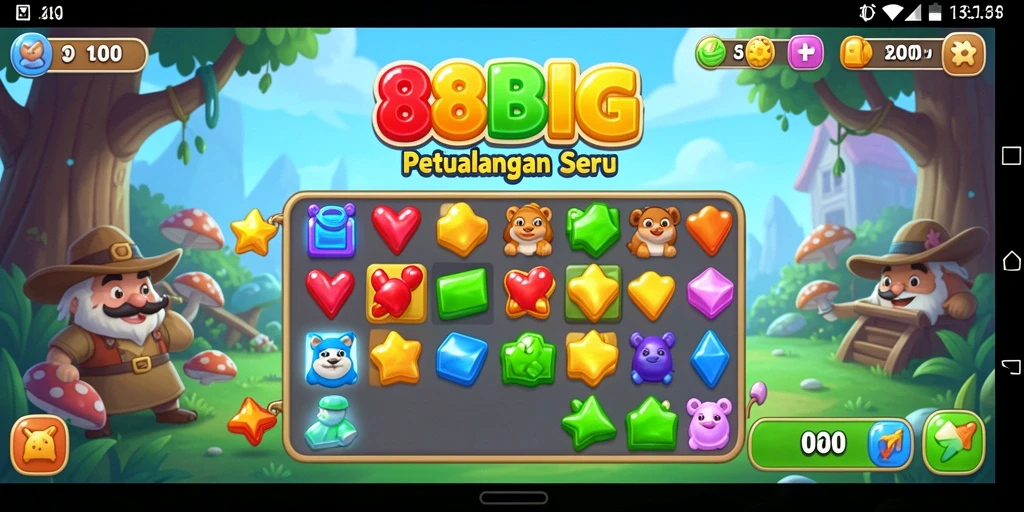 Gameplay seru dalam 88BIG, cocok untuk pecinta Match-3.