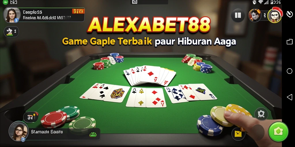 Gameplay seru Gaple di ALEXABET88 dengan teman-teman.