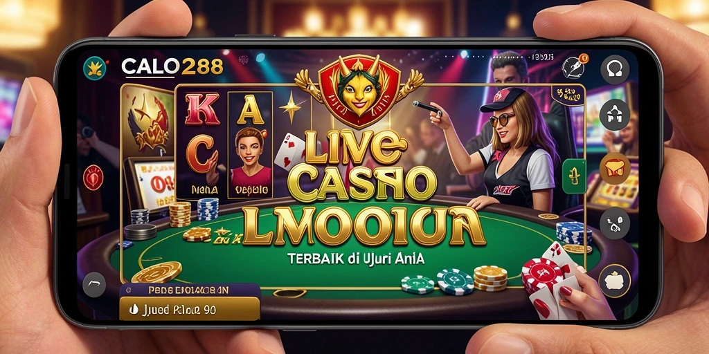 Tampilan gameplay Live Casino yang mendebarkan di CALO288.