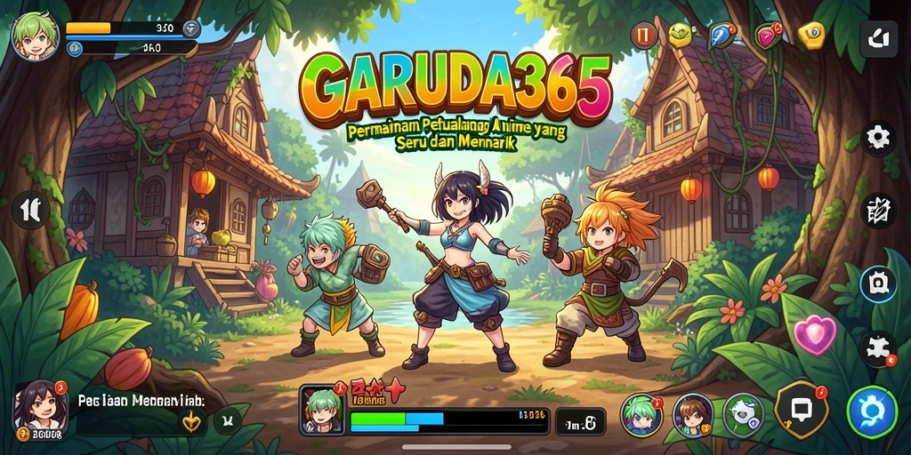Tampilan gameplay GARUDA365 yang penuh aksi dan warna.