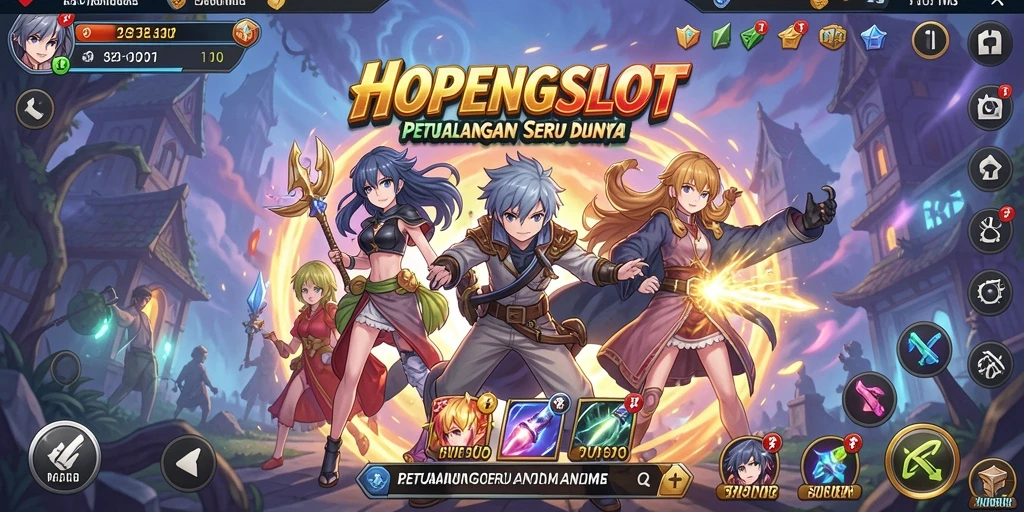 Tampilan gameplay seru dan karakter anime yang menarik.