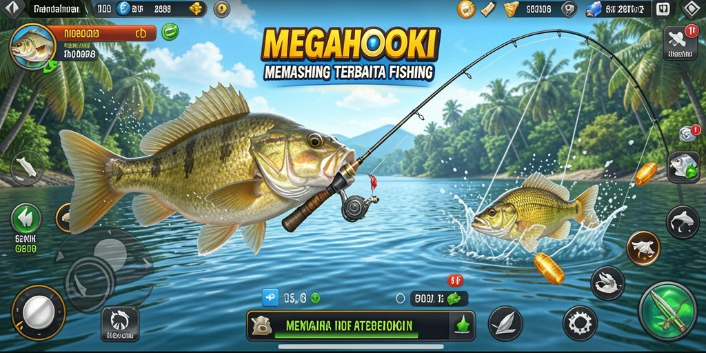 Tangkapan ikan yang memukau dalam permainan MEGAHOKI.