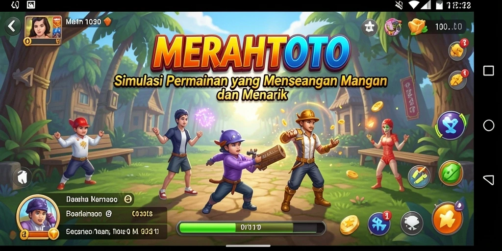Screenshot gameplay <strong>MERAHTOTO</strong> menampilkan suasana simulasi yang mendalam dan interaktif.
