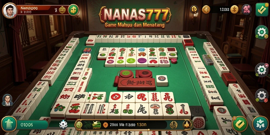 Tangkapan layar utama NANAS777 menampilkan gameplay Mahjong yang menarik.