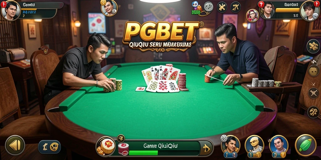 Screenshot gameplay PGBET menampilkan momen seru permainan QiuQiu.
