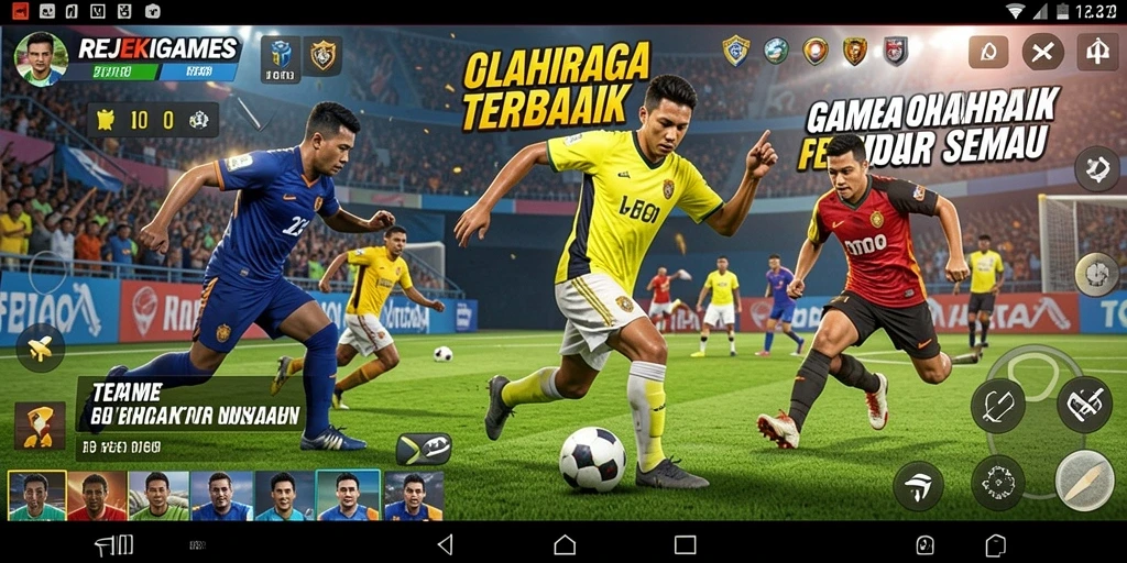 Tampilan gameplay menarik dari REJEKIGAMES dalam aksi olahraga.