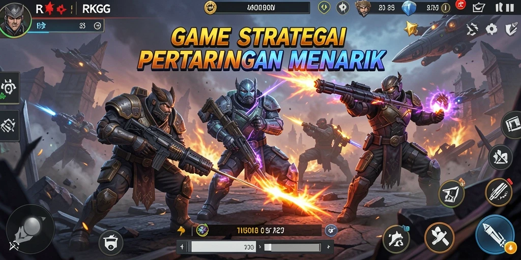 Tampilan gameplay menegangkan dari RKGG dengan strategi SLG.