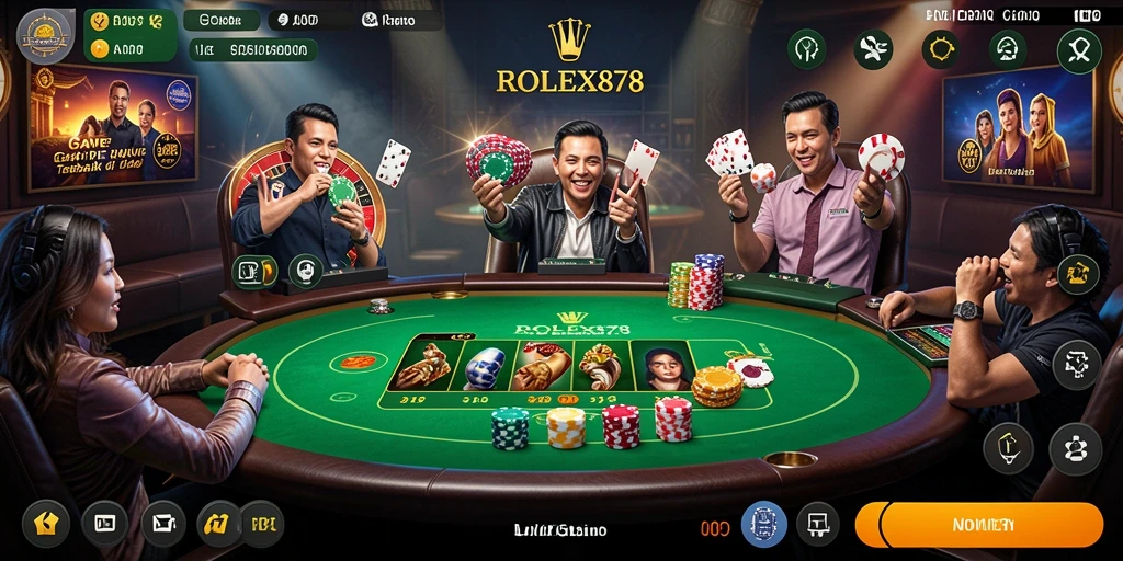 Tampilan gameplay seru dan interaktif di ROLEX878.