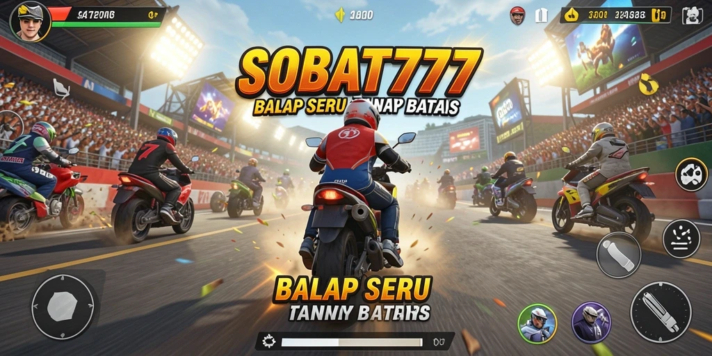 Gameplay Racing SOBAT777 yang mendebarkan dan penuh aksi.