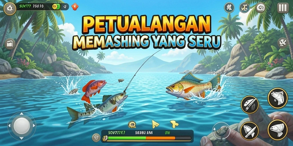 Screenshot Gameplay SOV777 menampilkan pengalaman memancing yang mengasyikkan.