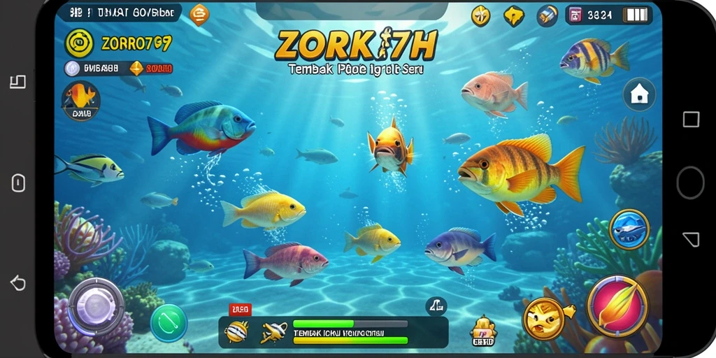 Tampilan gameplay ZORO77 yang menarik dan penuh aksi Tembak Ikan.